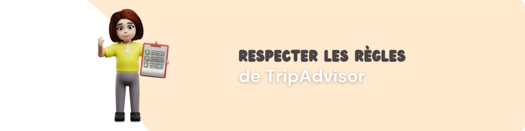 Règles sur tripadvisor