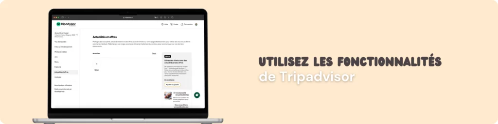 Optimiser une fiche tripadvisor fonctionnalités tripadvisor